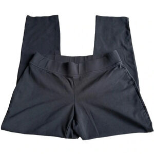 Lands End starfish slim leg M (10-12) black‎ yoga pull up pants